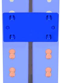 Schulte Z1-Regalverbinder, blau Produktbild