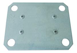 Schulte Unterlegplatte 2 mm (HxBxT) für MULTIplus Doppel-Klemmfuß, verzinkt Produktbild