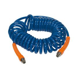 RIEGLER Spiralschlauch , verschraubung ung, Knickschutz, PU, G 1/4, ø9,5x6,3, 7,5 m Produktbild