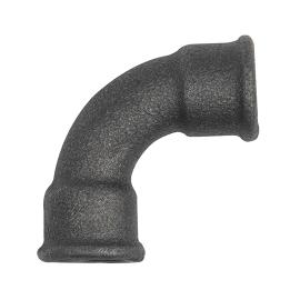 RIEGLER Bogen 2a, 90°, kurz, Rp 3/4 i., Rp 3/4 i., Temperguss schwarz Produktbild
