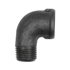 Winkel 92, 90°, Rp 1 1/2 i., R 1 1/2 a., Temperguss schwarz Produktbild