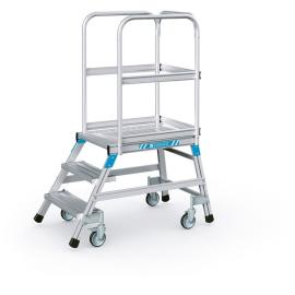 Zarges Podesttreppe, einseitig 3 Stufen Produktbild