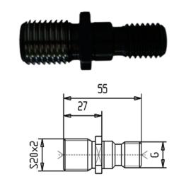Anzugsbolzen SK40 S20x2 M16 Produktbild