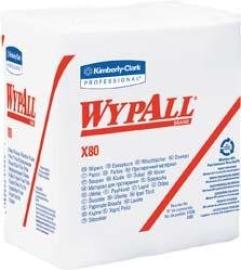 WYPALL X80 Wischtücher 31,5x33 weiß Krt. 4x50Tü. Produktbild