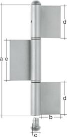 Konstruktionsband KO8,3-teilig,roh240/16 GAH Alberts Produktbild