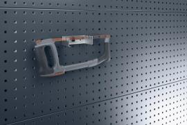 Sägenhalter B125xT70xH38 mm 3 Aufnahmen für Lochplatten bott Produktbild