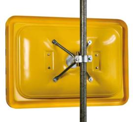 Halter für Wand-und Pfostenmontage 4-Punkt Kugelgelenk für Spiegel B600/900xH400/600 mm Produktbild