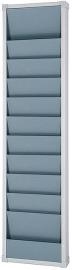 Planungstafel einreihig 315 x 1.282 mm 10 Schienen, A 4 grau Produktbild