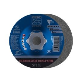 PFERD TOOLS CC-GRIND SOLID Schleifscheibe 150x22,23 mm COARSE Speziallinie SGP STEEL für Stahl Produktbild