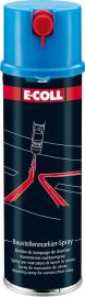 E-COLL Baustellen- Markierspray Acrylatbasismit Schreibdüse blau 500ml Dose Produktbild