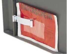 Etikettenklammer für Transport-Stapelkasten LA-KA-PE Produktbild