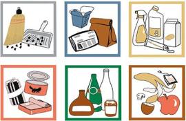 STUMPF Piktogramm-Aufkleber-Set 6-teilig farbig Produktbild