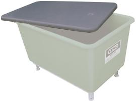 Flachdeckel, grau, für Rechteckbehälter Produktbild