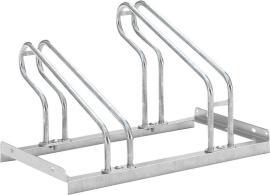 Fahrradparker Hoch/Tief einseitig, verzinkt L 700 mm, 2 Plätze Produktbild