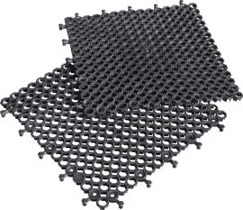 MILTEX Arbeitsplatzmatte YOGA GRID B50xL50cm schwarz Produktbild