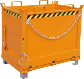 Klappbodenbehälter 750 l B1245xT840xH1145 mm RAL2000 Tragkraft 1000kg Typ FB 750 Produktbild