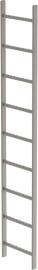 Schachtleiter 9 Sprossen L 2,52 m B440 mm LW 300 mm Edelstahl V4A Produktbild