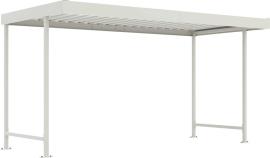 WSM Überdachung Leipzig Grundfeld RAL9002 einseitig B4300xT2200xH2360mm Produktbild