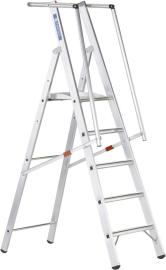 Plattformleiter ZAP Safemaster S 5 Stufen Plattformhöhe 1,32 m Arbeitshöhe 3,32 m ZARGES Produktbild