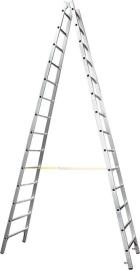 Stehleiter Coni B 2x14 Sprossen Leiterlänge 4,02 m Arbeitshöhe 5,10 m ZARGES Produktbild