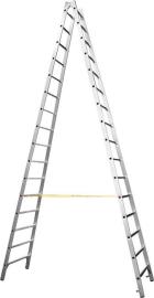 Stehleiter Coni B 2x16 Sprossen Leiterlänge 4,58 m Arbeitshöhe 5,65 m ZARGES Produktbild