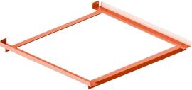 Winkelauflage RAL 2001 für Regaltiefe 1100 mm Tragkraft 250kg p.Paar Meta MULTIPAL Produktbild