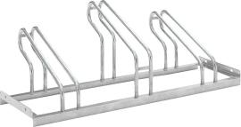 Fahrrad-Bügelparker einseitig, verzinkt L 1050 mm, 3 Plätze Produktbild