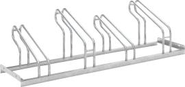 Fahrrad-Bügelparker einseitig, verzinkt L 1400 mm, 4 Plätze Produktbild