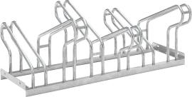 Fahrrad-Bügelparker zweiseitig, verzinkt L 1050 mm, 6 Plätze Produktbild