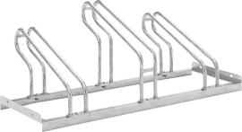 Fahrradparker Hoch/Tief einseitig, verzinkt L 1050 mm, 3 Plätze Produktbild