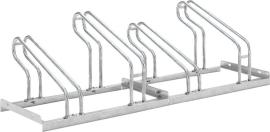 Fahrradparker Hoch/Tief einseitig, verzinkt L 1400 mm, 4 Plätze Produktbild
