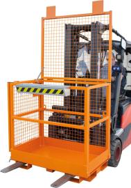 BAUER Arbeitkorb für Stapler für 2 Personen Tragkraft 300kg beidseitige Aufnahme Produktbild