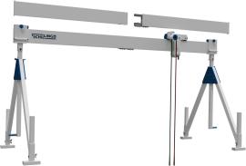 Aluminium-Portalkran stationär und klappbar, Alu-Einzelträger Produktbild