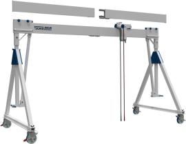 Aluminium-Portalkran, fahrbar und klappbar, Alu-Einzelträger Produktbild