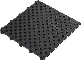 COBA Anti-Ermüdungsmatte Fatigue Lock B0,50xL0,50m schwarz mit Löchern Produktbild
