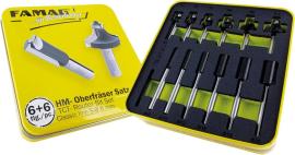 HM-Fräsersatz 6+6 teilig in Blechbox Sh 8 Produktbild