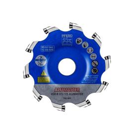PFERD TOOLS Hochleistungsfrässcheibe ALUMASTER R Ø 115 mm für Winkelschleifer Alu Bearbeitung HICOAT Produktbild