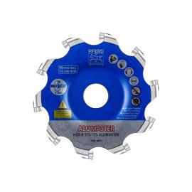PFERD TOOLS Hochleistungsfrässcheibe ALUMASTER R Ø 115 mm für Winkelschleifer Alu Bearbeitung Produktbild