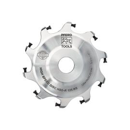 PFERD TOOLS Hochleistungsfrässcheibe ALUMASTER HSD-R Ø 125mm RS für den Robotereinsatz Alu Bearbeitung HICOAT beschichtet Produktbild