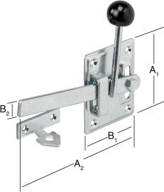 Gartentorfalle Typ 1 100x80 mm verz. VORMANN Produktbild