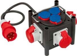 Kompakt-Stromverteiler H07RN-F5G1,5 1m 3xCEE400V + 3x230V Brennenstuhl Produktbild