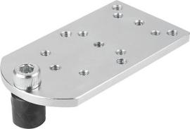 Kipp SPANNBOLZEN MIT ADAPTERPLATTE D=20, L=96, B=52 FORM:C, EDELSTAHL BLANK, KOMP:... Produktbild