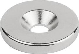 Rohmagnete (Scheibenmagnete) mit Senkbohrung au... Produktbild