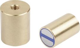 Kipp MAGNET STABGREIFER, RUND, D=6, D1=M03, FORM:B, NDFEB, KOMP:MESSING Produktbild