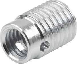 GEWINDEEINSATZ SELBSTSCHNEIDEND MIT SCHNEIDBOHRUNG, FORM:B, M08, L=16, STAHL ... Produktbild