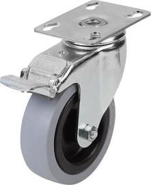 Stahlblech-Lenk- und Bockrollen schwere Ausführung Produktbild