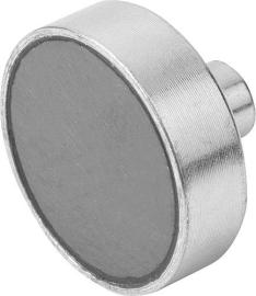 MAGNET FLACHGREIFER M08X16, D=63 ±0,20, H1=30, FORM:B, HARTFERRIT, RUND, KOMP... Produktbild