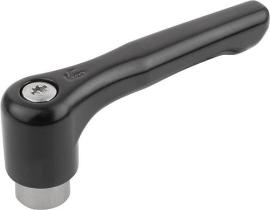 Klemmhebel flach mit Innengewinde, Stahlteile ... Produktbild