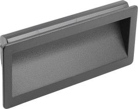 SCHALENGRIFF, STECKBAR, L1=187, H=79, THERMOPLAST SCHWARZ Produktbild