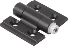 SCHARNIER MIT EINSTELLBARER FRIKTION 35X30, ALUMINIUM SCHWARZ ELOXIERT, A1=21... Produktbild